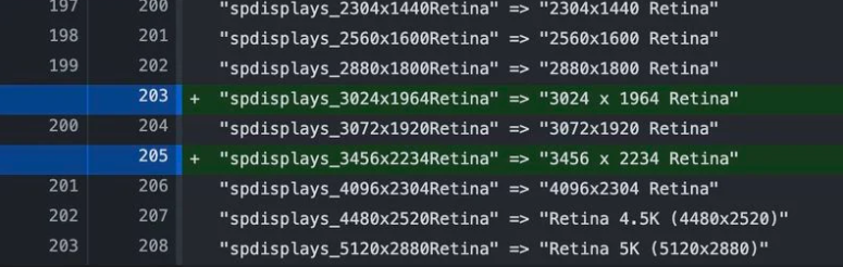 新款苹果MacBook Pro显示器分辨率曝光 已现身macOS Monterey 第2张-心情说说 新款苹果MacBook Pro显示器分辨率曝光 已现身macOS Monterey 第2张