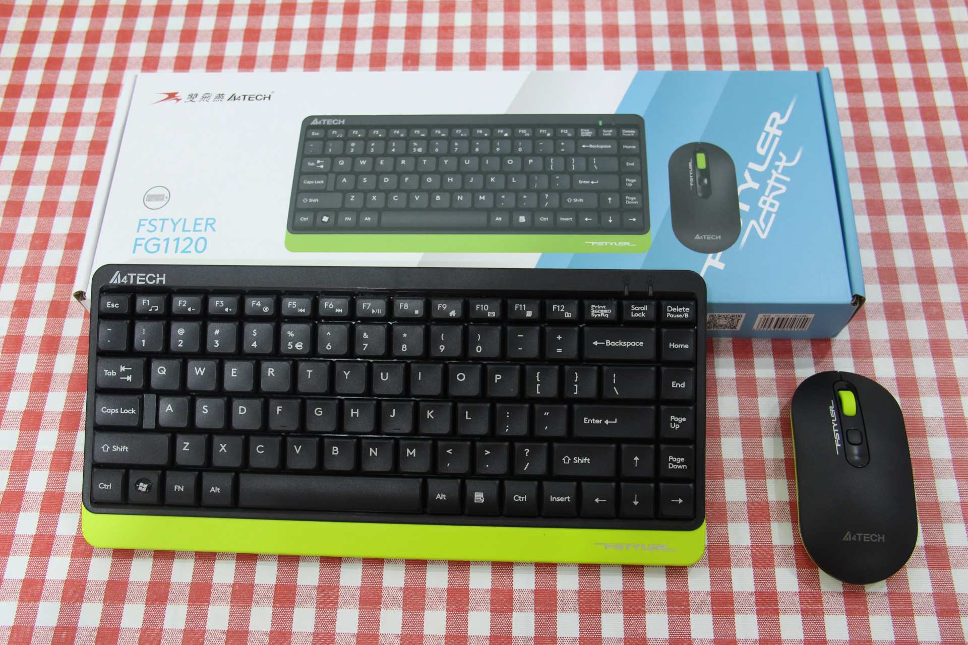 双飞燕FG1120无线鼠键套装开箱体验，重走轻简风，好用不贵-1