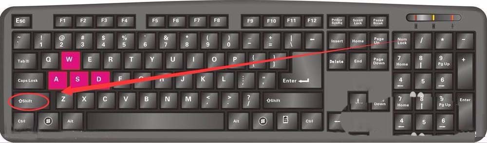 电脑键盘wasd被锁该怎么办? 电脑键盘wasd没反应的三种解决办法