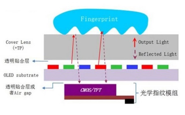 手机屏幕指纹解锁有哪些 光式/电容/超声波屏下指纹区别对比
