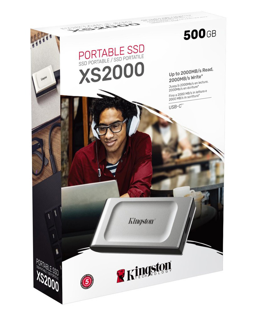 金士顿发布XS2000移动固态硬盘：读写速度2GB/s 仅U盘大小