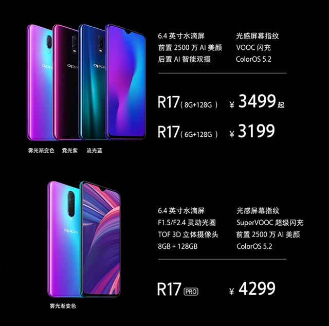 OPPO R17和R17 Pro有什么区别 OPPO R17和R17 Pro区别对比介绍