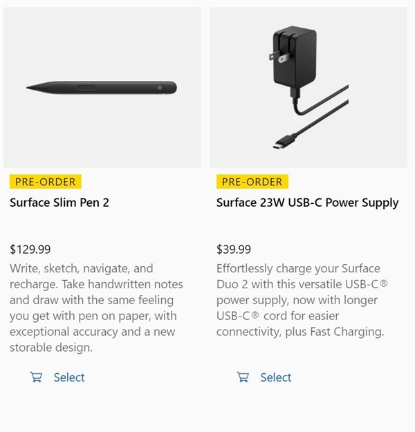 微软美国官网充电器和手写笔价格