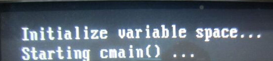 U盘启动显示Initialize variable space... Starting cmain()...报错解决方案