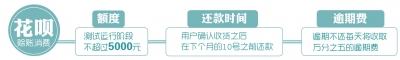 支付宝花呗赊账消费开通内测额度不超过5000元 第1张
