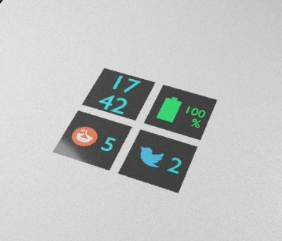用户为Surface Duo设计全新外部通知系统：使用微软Logo显示