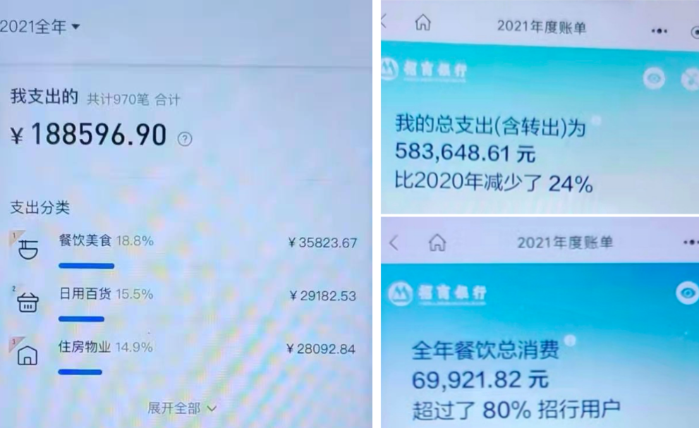 一年支出77万 来源 / 张天泽提供